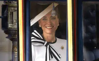 Kate Middleton en el desfile Trooping the Colour, el 15 de junio en Londres.