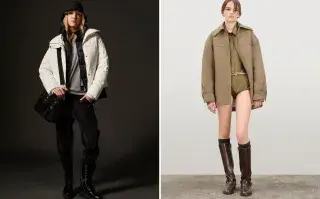 Guía de estilo: 7 camperas oversize para ponerle onda a tus looks en los días fríos Dos modelos usando camperas oversize.