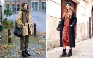 Guía de estilo: 6 ideas de street style para crear los mejores looks con tus borcegos Dos chicas usando borcegos.