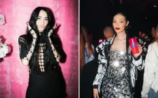 Foto de Lali y de una celebrity mexicana.