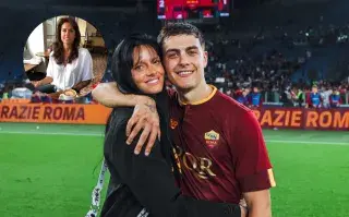 Montaje de Gabriela Sabatini, Oriana Sabatini y Paulo Dybala.