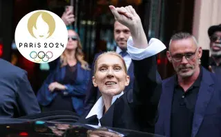 El emotivo reencuentro de Céline Dion con sus fans, en la previa al show en los Juegos Olímpicos Céline Dion recién llegada a París, saluda.