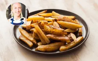 Papas no fritas crocantes.