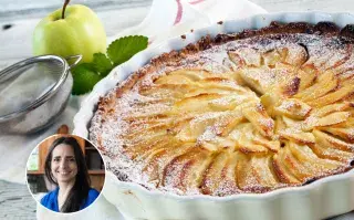 Torta invertida de manzana de Paulina Cocina.