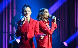 Muna Pauls y Agustina Cherri en el Cris Morena Day.