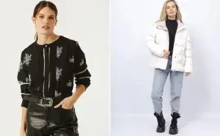 Dos modelos mujeres usando ropa de Flores.
