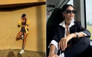 Zaira Nara y sus mejores 5 looks sporty chic, ideales para inspirarte el finde Dos fotos de Zaira Nara.