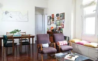 Ideas simples para decorar un dos ambientes de pocos metros.