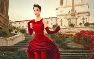 Lily Collins en las primeras imágenes de la parte 2 de la temporada 4 de Emily in Paris.