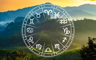 La rueda zodiacal, con los símbolos de los 12 signos astrales.