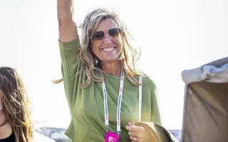 Máxima Zorreguieta en el Grand Prix de Países Bajos.