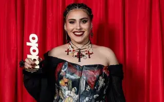 Cami Jara en los Premios Ídolo 2024.