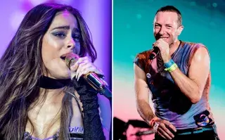 Foto de Tini Stoessel y Chris Martin.