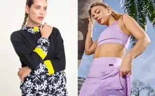 Dos fotos de modelos mujeres usando ropa de Avenida Avellaneda.