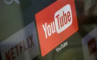 Foto del logo de YouTube.