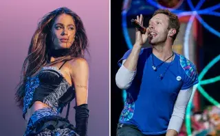 Foto de Tini Stoessel y Chris Martin.