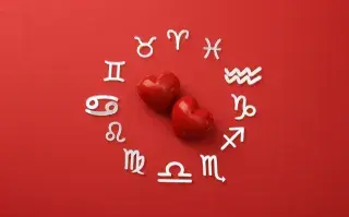 La rueda zodiacal, con los símbolos de los 12 signos astrales.