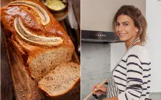 Budín de banana de Juliana Awada.