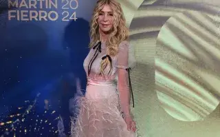 Foto de Cris Morena en los Martín Fierro.