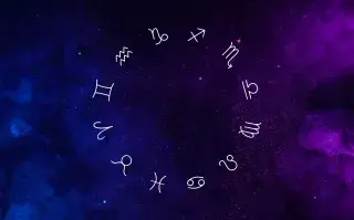La rueda zodiacal, con los símbolos de los 12 signos astrales.