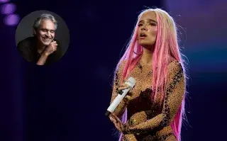 Karol G sorprende al lanzar su versión de Vivo por ella con Andrea Bocelli Karol G se une a Andrea Bocelli en una nueva versión de Vivo por ella.