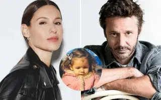 Armado de fotos de Pampita, Benjamín Vicuña y Blanquita.