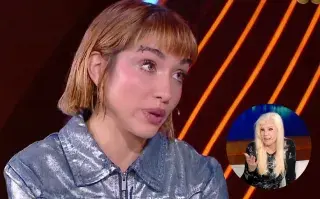 María Becerra con su nuevo corte carre en el programa de Susana Gimenez