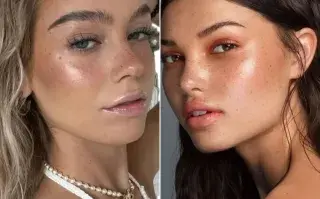 Dos mujeres mostrando su makeup