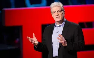Sir Ken Robinson, que falleció en 2020, fue el orador más visto de la historia de las charlas TED