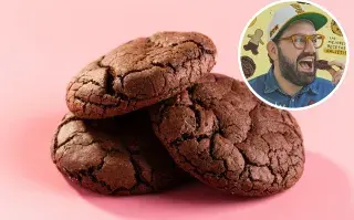 Cookies de chocolate y retrato de Damián Betular
