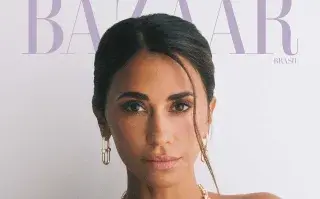 La foto de Antonela Roccuzzo para Harper's Bazaar Brasil.