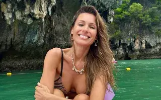 Pampita lució su bikini en Tailandia