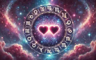 La rueda zodiacal, con los símbolos de los 12 signos astrales.