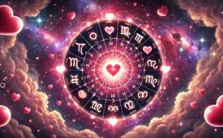 La rueda zodiacal, con los símbolos de los 12 signos astrales.
