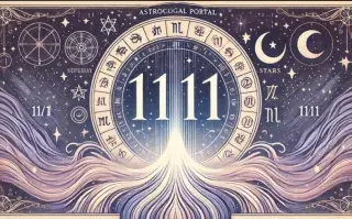 La rueda zodiacal, con los símbolos de los 12 signos astrales y en el centro, dos números 11