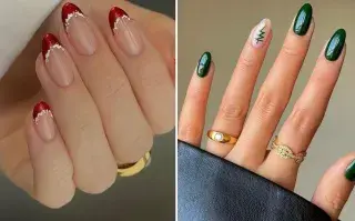 El diseño de uñas de Navidad está entre las tendencias que se vienen