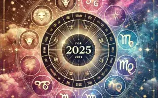 La rueda zodiacal, con los símbolos de los 12 signos astrales.