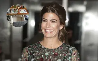 Juliana Awada muestra el rincón de trabajo en su casa
