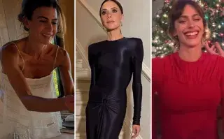 Fotos de De Juliana Awada a Tini, los mejores looks en blanco, negro y rojo de las famosas en Nochebuena