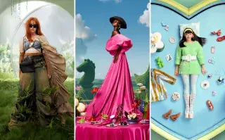 3 mujeres vestidas con distintas tendencias de moda.