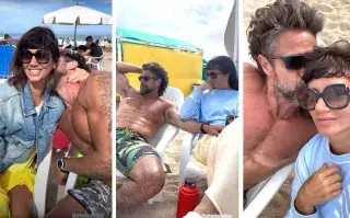 Griselda Siciliani y Luciano Castro están vacacionando en Mar del Plata