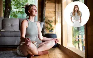 mujer meditando