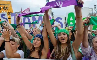 marcha mujeres 8 de marzo en Buenos Aires