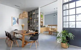 El cemento alisado apareció en las casas en los 90, con el auge de los lofts neoyorquinos.