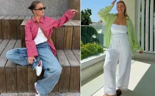 Camisas oversize: la prenda cómoda y clásica que es perfecta para recrear looks de Pinterest mujeres usando camisas oversize