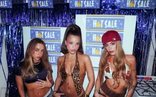 Nicki Nicole, Emilia y Tini juntas estrenando su nueva colaboración Blackout.