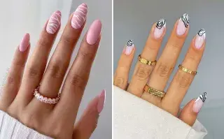 El cebra nails es una de las propuestas del 2025 que ya se posiciona como tendencia