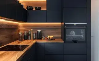 La tendencia de las cocinas sin herrajes a la vista.