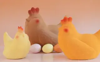 Este año Betuñar Patisserie diseñó gallinitas de chocolate