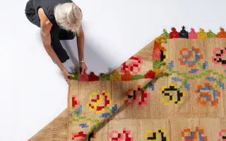 Mantas argentinas expuestas en la Semana del Diseño de Milán